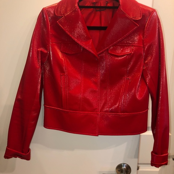 Elie Tahari Womens Gigi Faux Leather Jacket Small NWOT - Picture 5 of 7